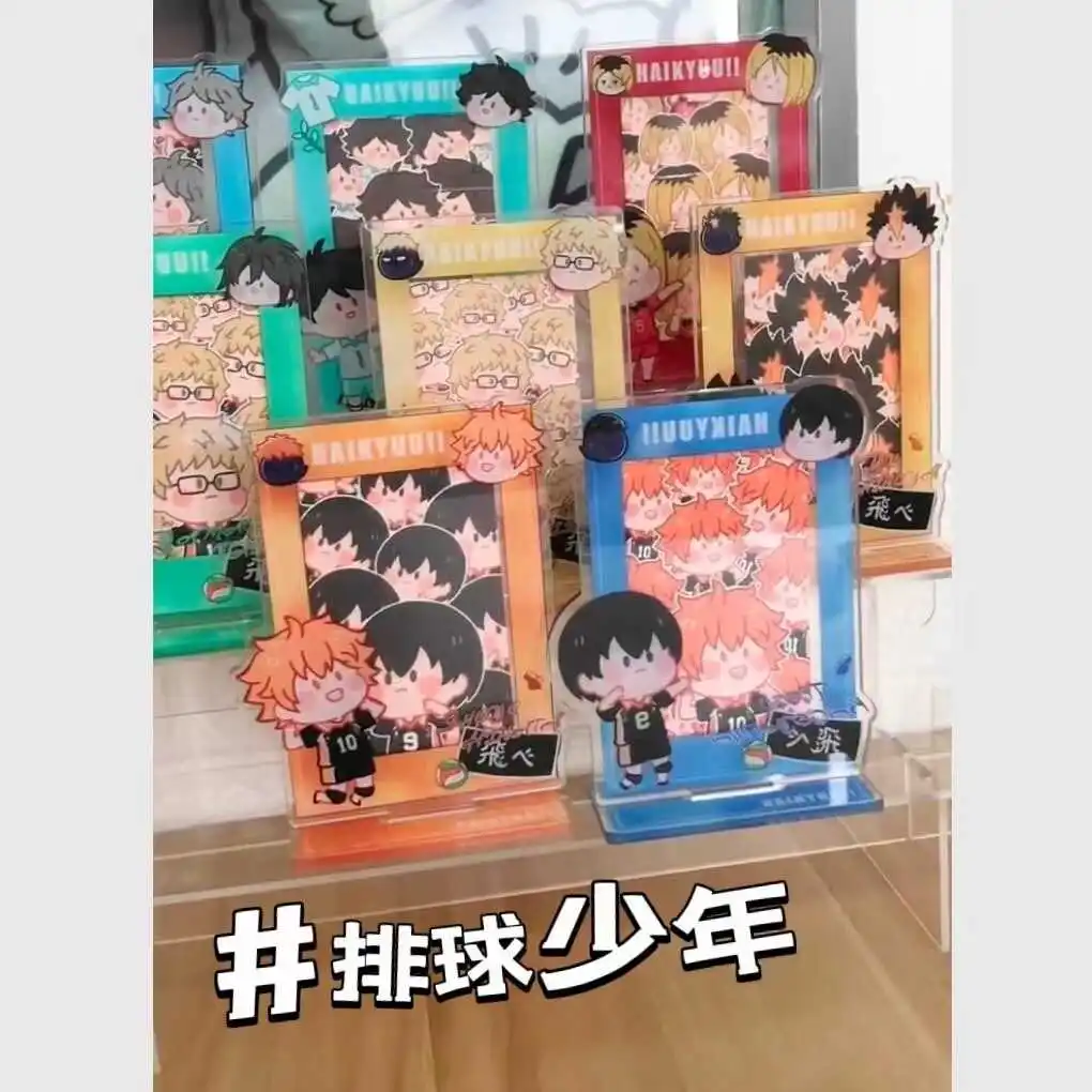 أنيمي haikyuu!!! علامة تأثيري الاكريليك الدائمة للزينة ، إطار الصورة ، شويو هيناتا ، كوزوم ، كنما ، أمبيطس