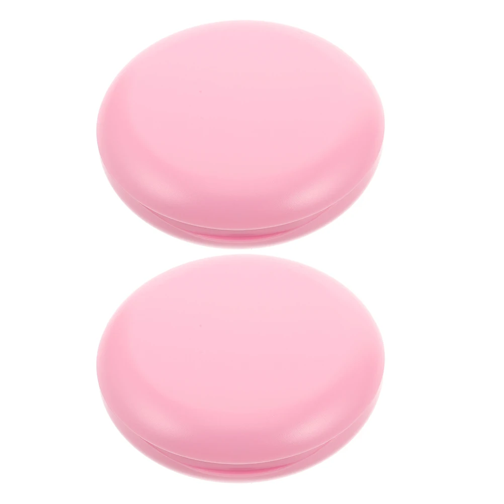 

2Pcs Retainer Travel Case Small Durable Dustproof Storage Box False Teeth Holder Container Mirror Portable for Office Home