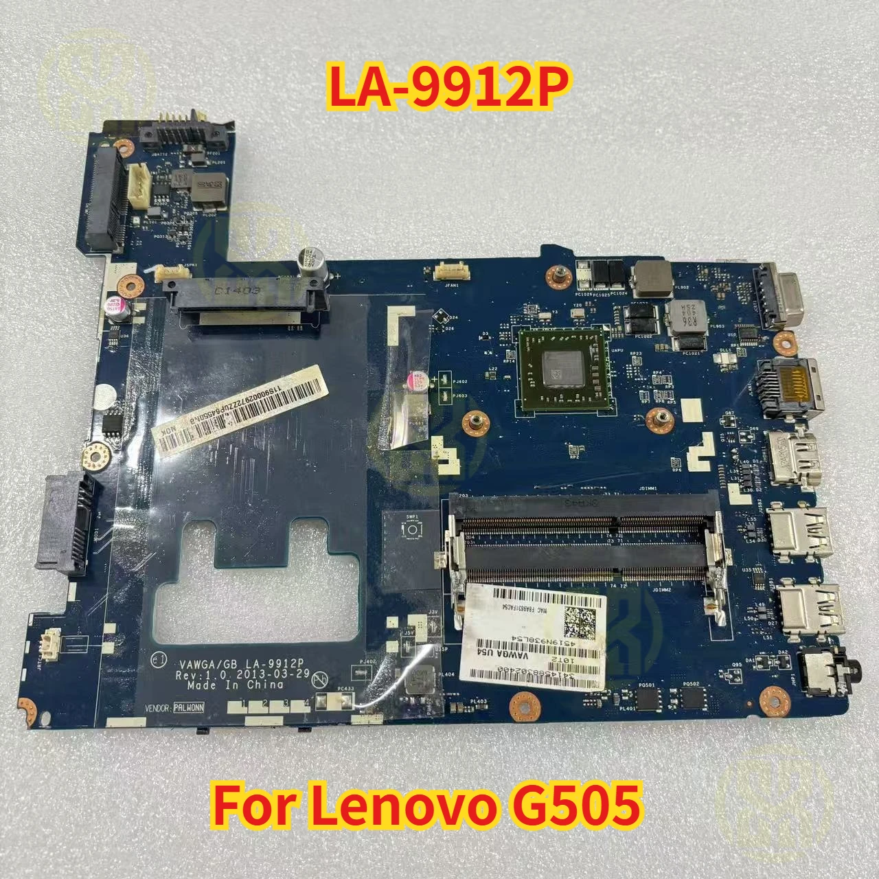 

LA-9912P для ноутбука Lenovo G505, материнская плата с процессором E1-2100, 100% протестировано, в порядке