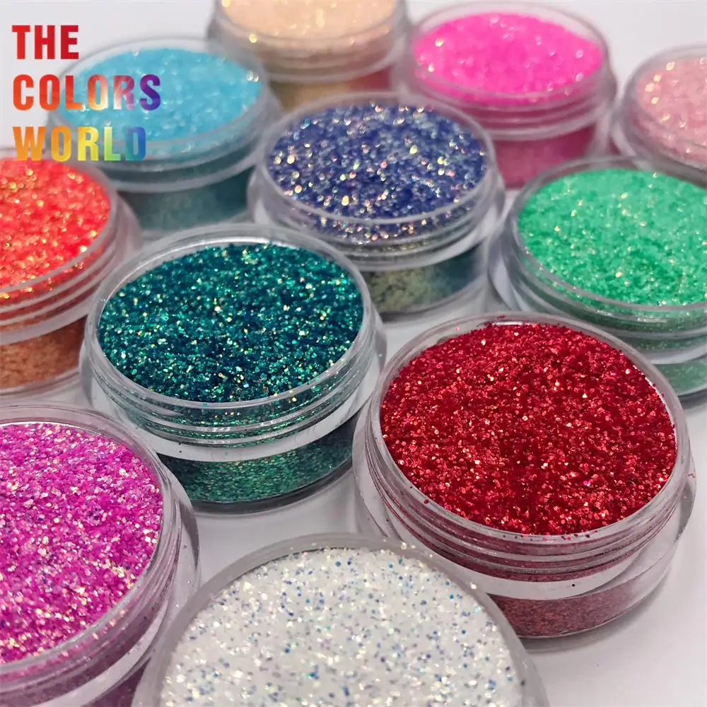 TCT-681 Chunky Nails Glitter High Brightness Rainbow Decoration 네일아트 Nagel Konst ネイル Festival Accessories DIY Wholesale Supplier