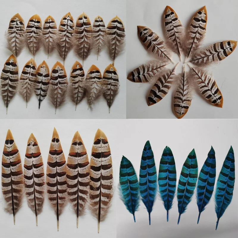 

10Pcs/Lot! 5-17cm long NATURE REEVES VENERY PHEASANT SMALL WING FEATHERS DIY Jewelry Clothing Hat Christmas Holiday Decorative