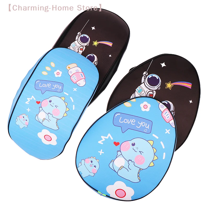 

Чехол для сиденья электромобиля, водонепроницаемый, солнцезащитный, теплоизоляционный, нескользящий, кожаный чехол для сиденья, защитный чехол для электровелосипеда с мультяшным рисунком