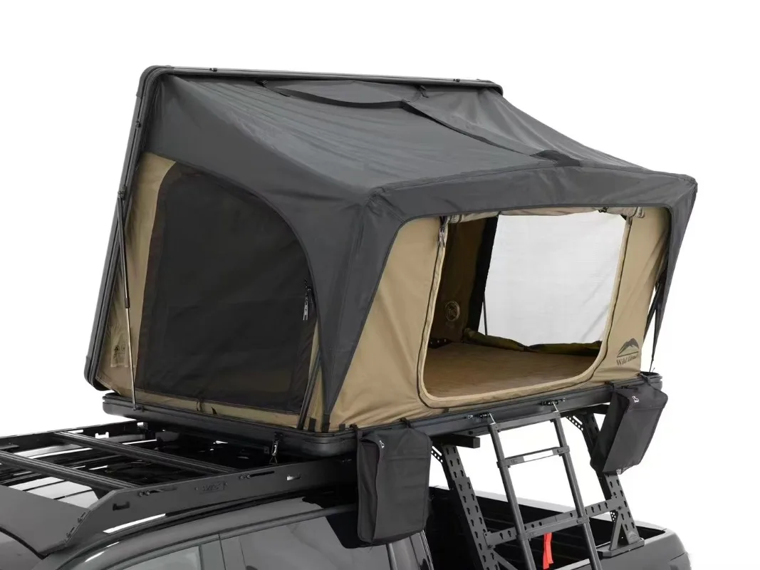 Tinry High Quality Direct Manufacturer Custom Color Design Aluminum Alloy Four-season Double Layer Quick Rooftop Tent Car