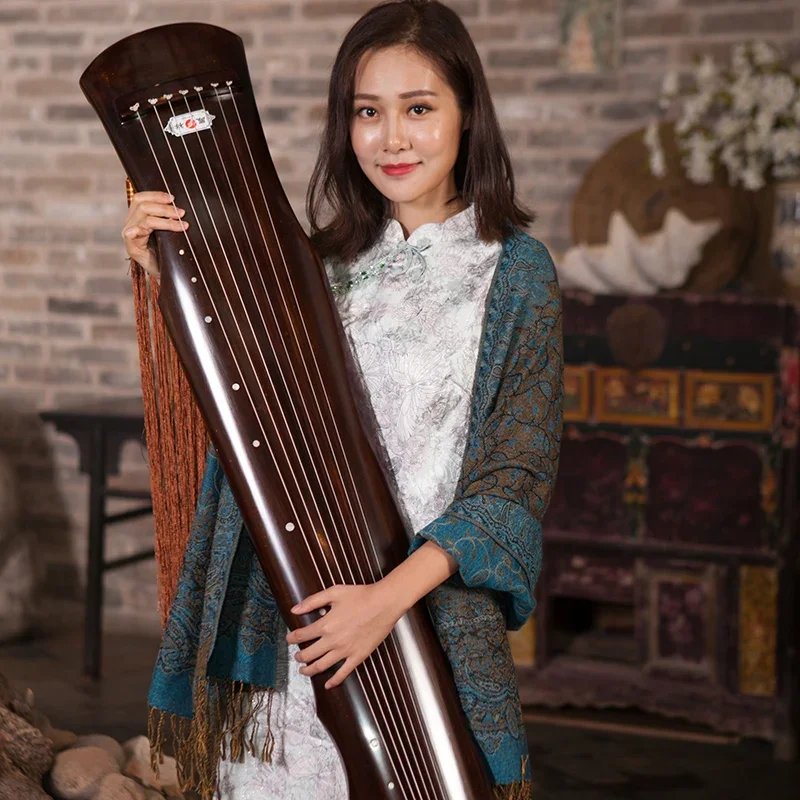 

Китайский Guqin типа Fuxi, старая елость, массив дерева, Guqin для начинающих, высококачественный уровень, 7-струнная древняя цитра с аксессуарами