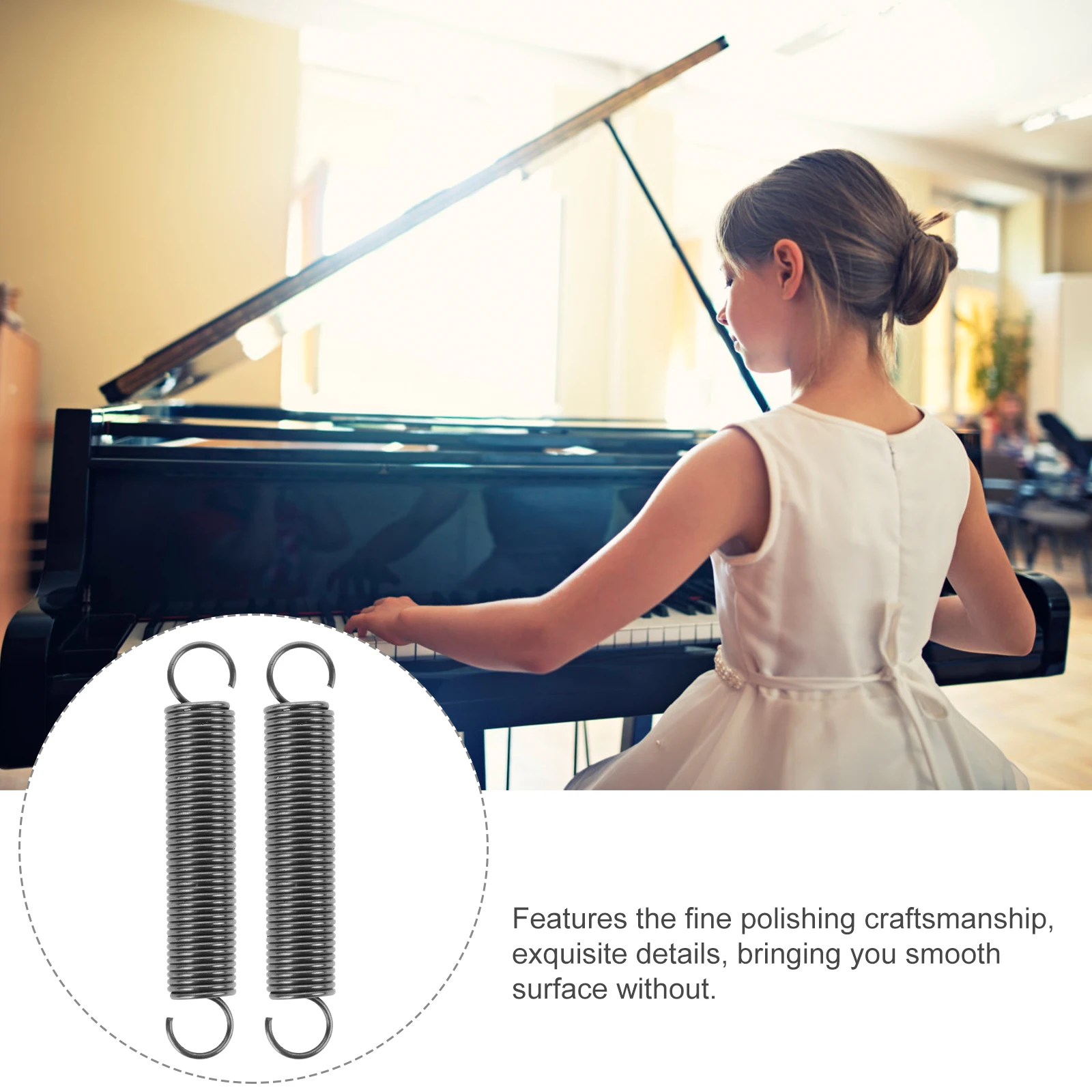 

2 Pcs Wormful Sound Spring Piano Tuner Tool Supplies Repair Instrument Accessory Tuning Maintenance Tools