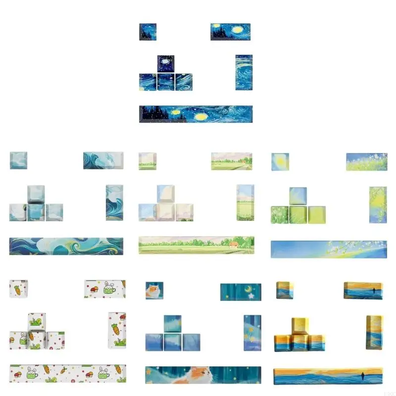 

Personalizeds Original Profile 8-key 5-side Dyes-Sub Keycaps Keyboards Keycap D5QC