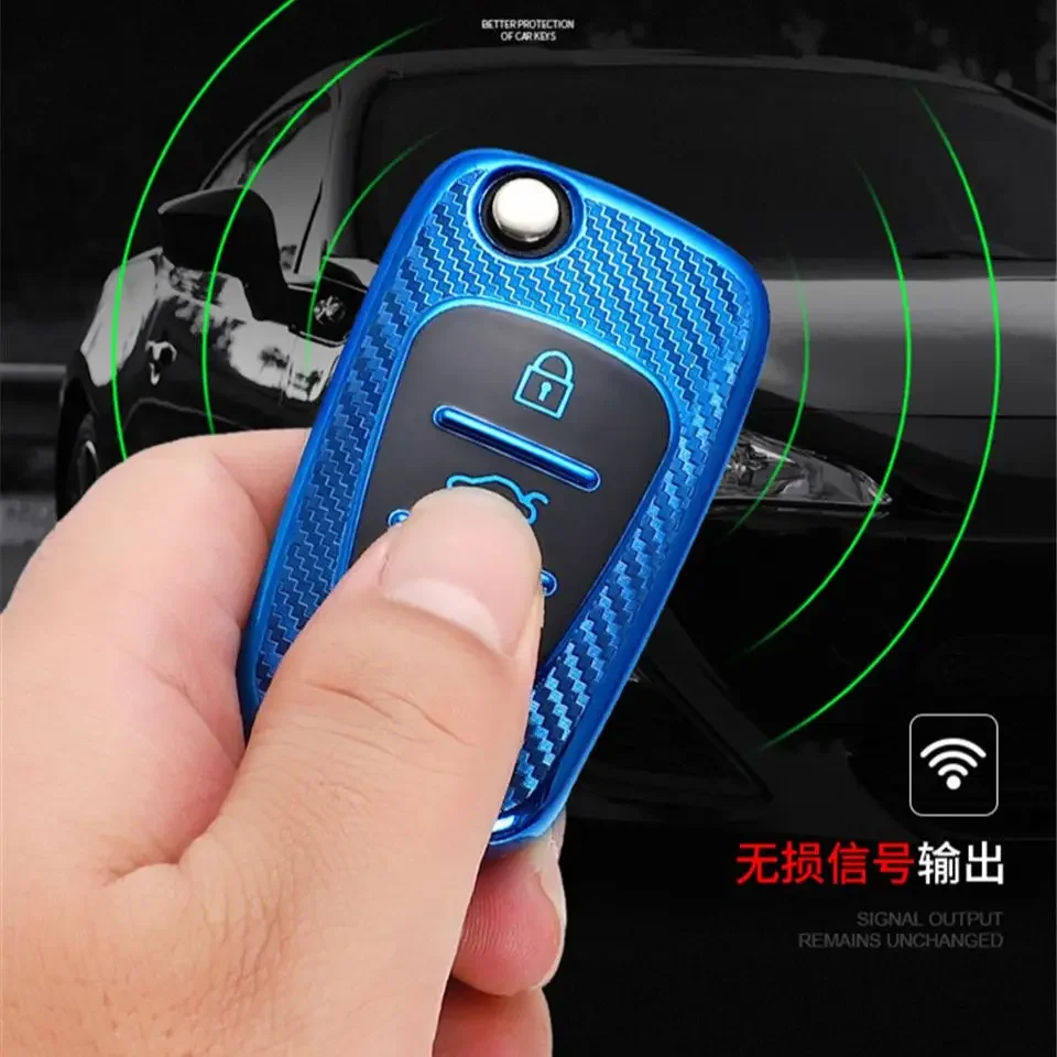Car Key Case For Kia Sportage Rio 3 Soul Optima Ceed Pro K5 K2 Pride For hyundai i20 i30 ix20 ix35 Elantra Accent Shell Cover