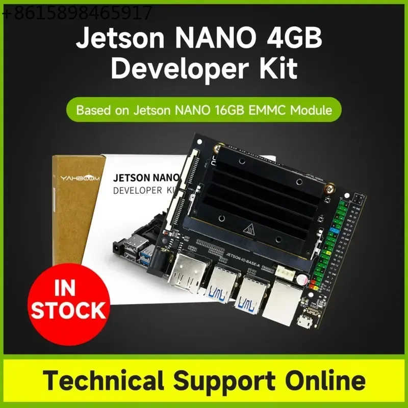 Yahboom Jetson NANO 4GB Developer Kit Based on JETSON NANO 16G EMMC Module CE ROHS for ProgrammingRobot Embedded Deep