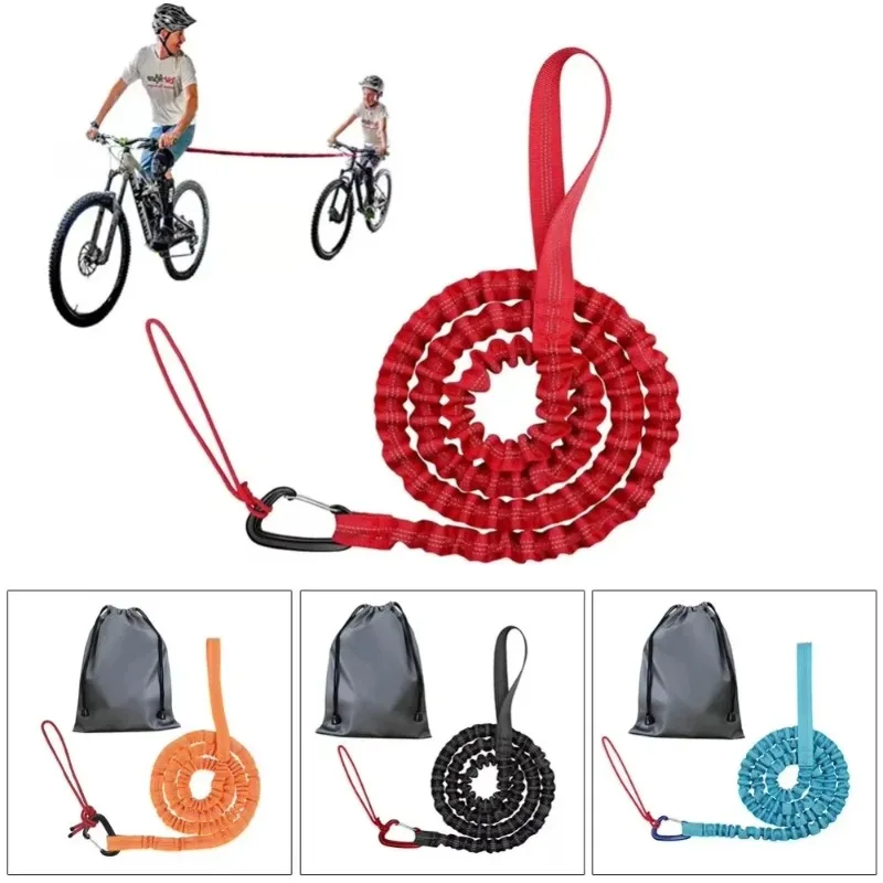 

New Portable Bicycle Tow Rope Flexible Retractable Bicycle Traction Mountain Bike Parent-Child Pull Rope Trailer