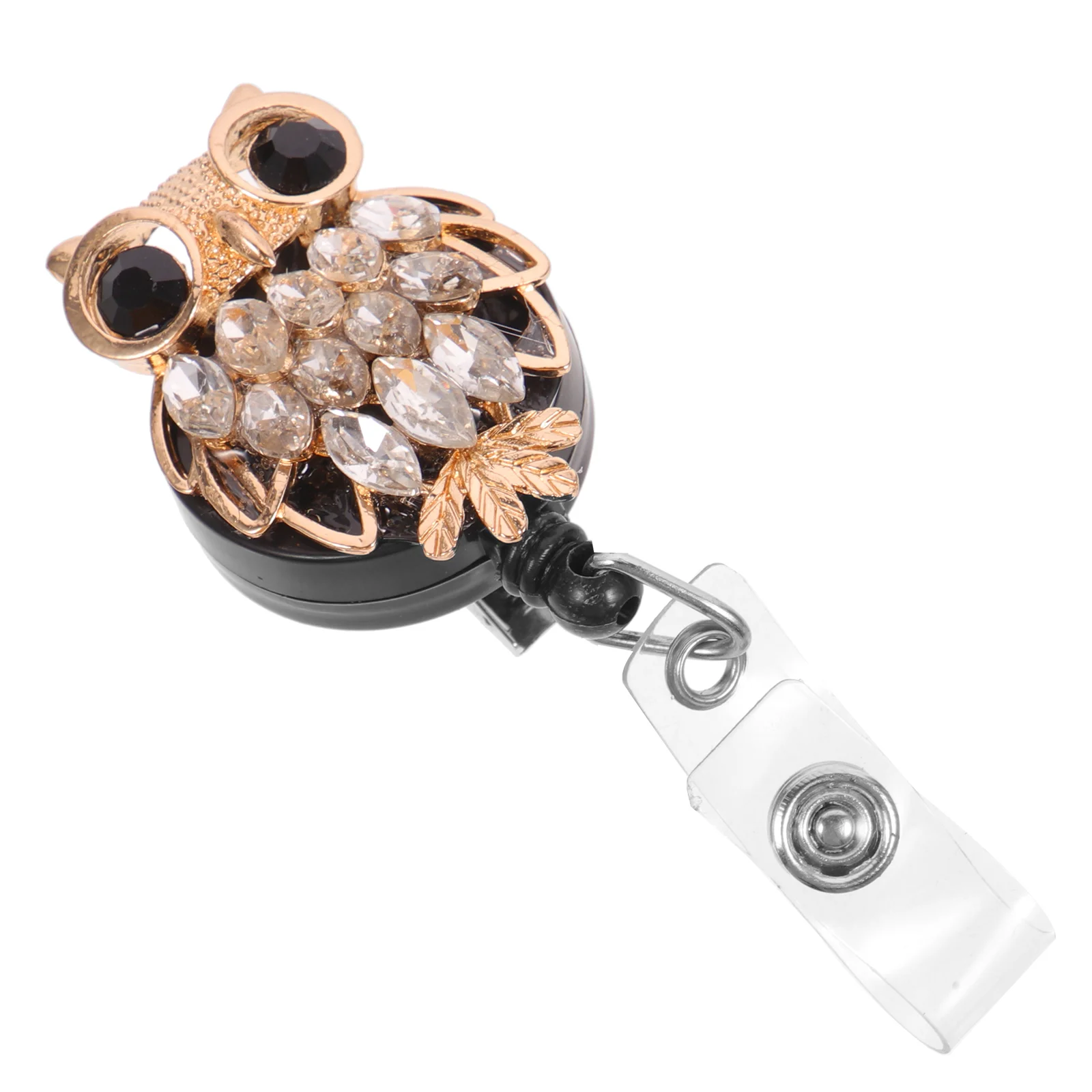 

Alligator Clips Retractable Badge Owl Buckles Holders Silver Elegant Reel Nurse