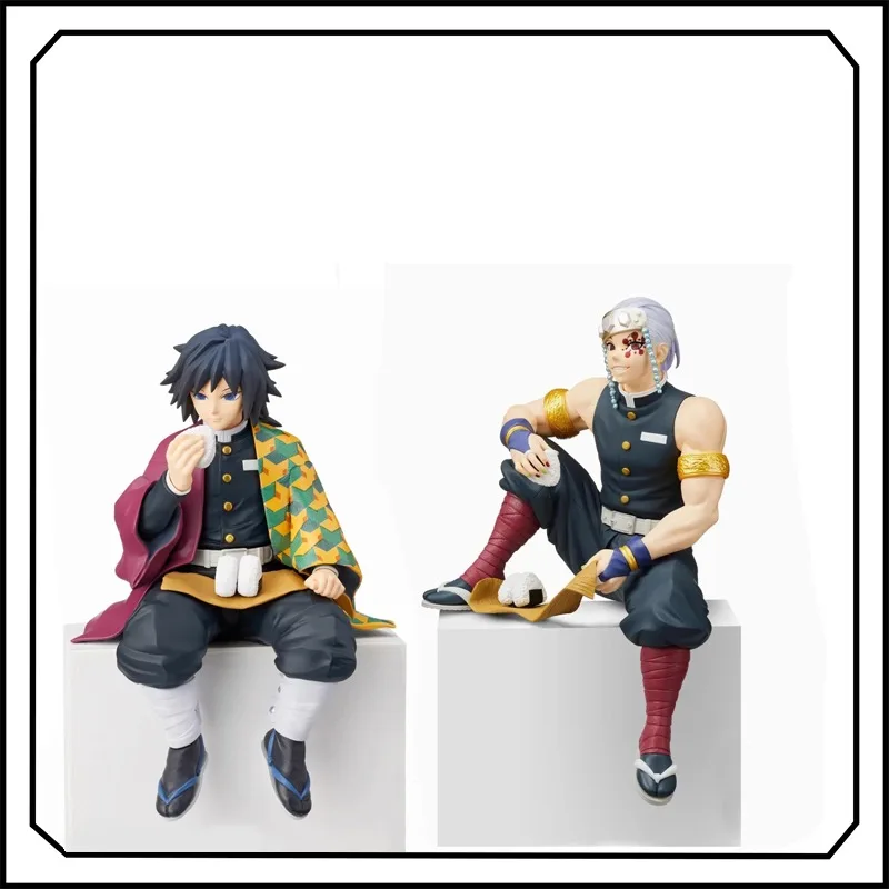 Uzui Tengen Tomioka Giyuu عمل الشكل شيطان القاتل موضة رائعة 15 سنتيمتر زخرفة عمل نموذج لجسم اللعب #1