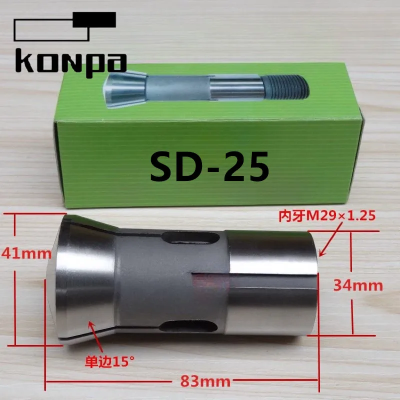 SD-25 2mm - 25mm Round Hole Internal Thread Collet Chuck CNC Lathe Machine Chuck Instrument Lathe Spring Elastic Chuck