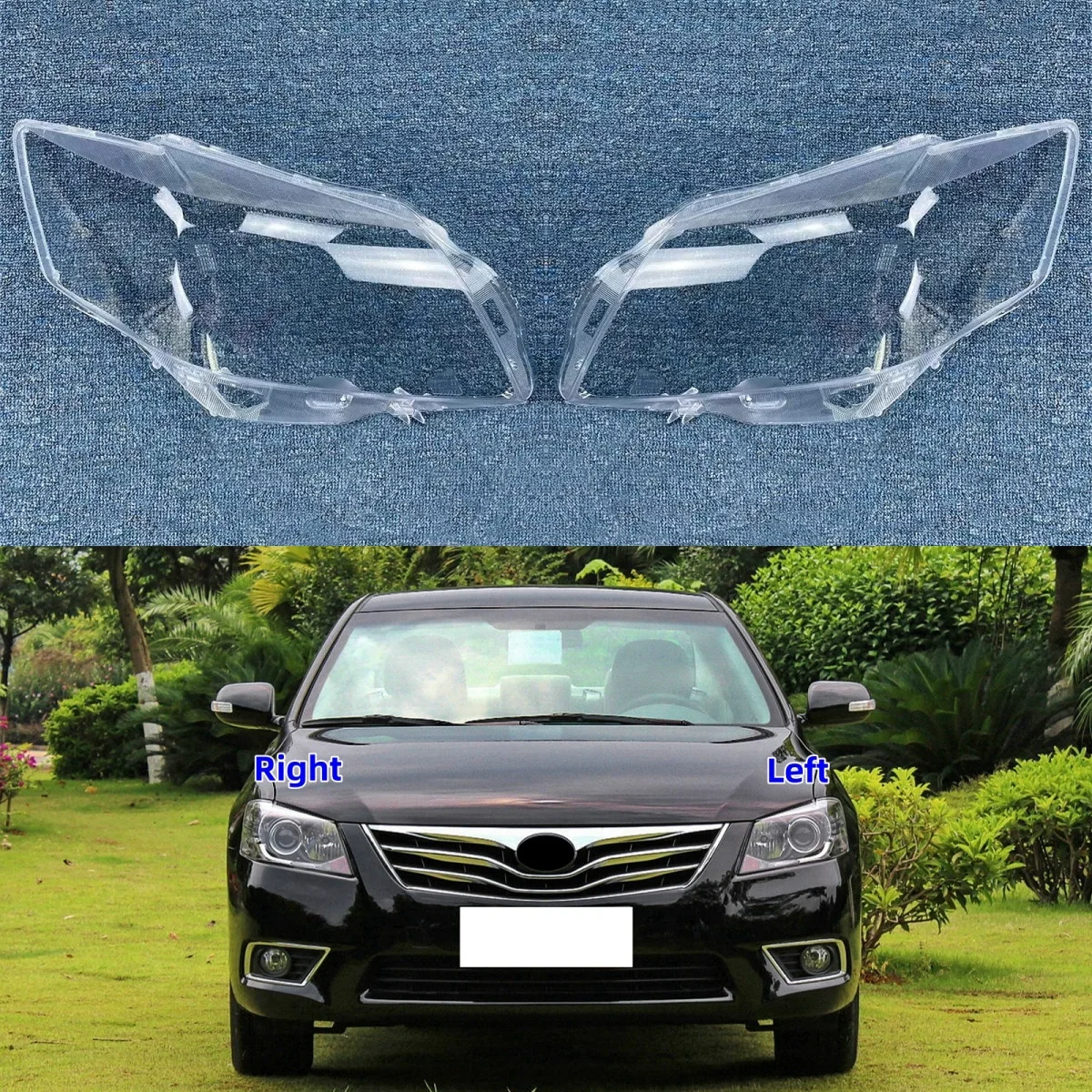 

For Toyota Camry 2013 Headlight Housing Shell Lampshade Transparent Headlamp Cover Plexiglass Replace Original Lens