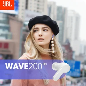 JBL-WAVE 200TWS TRUE Wireless Earbuds with Microphone, Bluetooth 5.0, sports headphones, headphones, headphones, HK version 8 Main Sales Original JBL Headset - №1