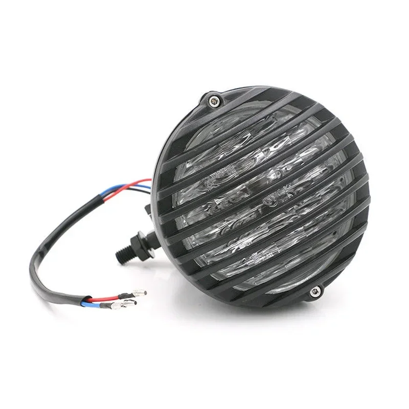 

Black Grill Retro Headlight Lamp For Dyna Touring Shadow Chopper Bobber Cruiser