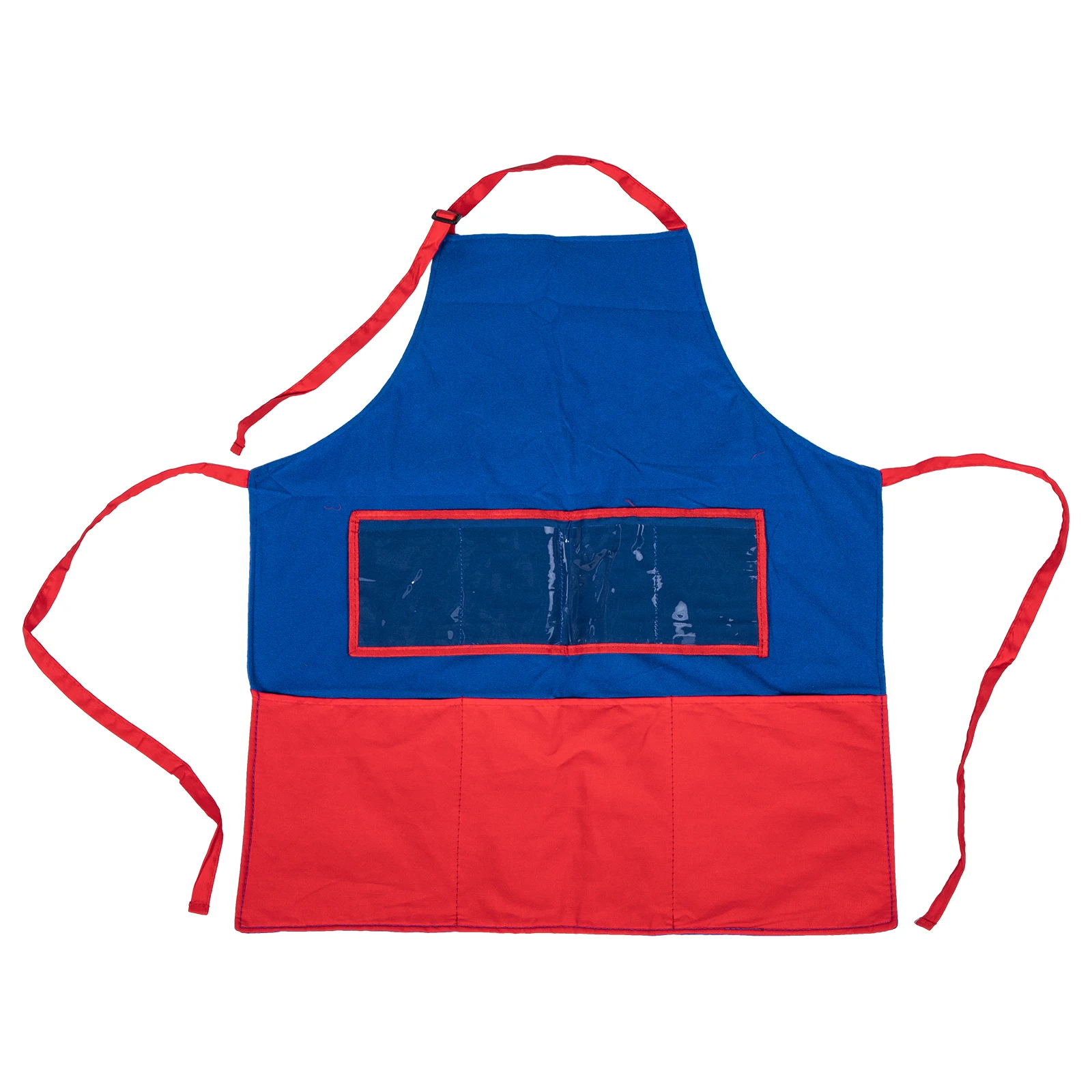 

Teaching Apron Felt Cloth Storytelling Skirt Smock Educational Transparent Pocket Stylish Storage Home Use