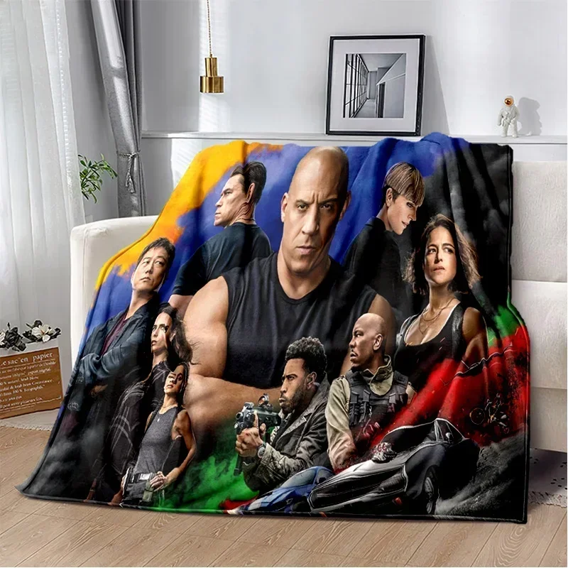 

HD 10 Fast & Furious X 3D Printed Soft Plush Blanket,Flannel Blanket Throw Blanket for Living Room Bedroom Bed Sofa Picnic Kids