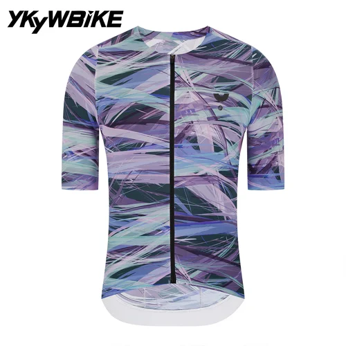 YKYWBIKE 2025 Camiseta de ciclismo para hombre, camiseta suave y ligera para bicicleta de carretera, camiseta de manga corta transpirable de verano para MTB