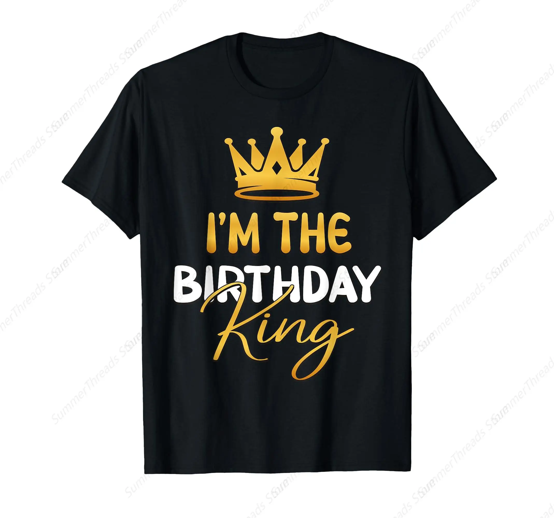 Crown With Writing Birthday King T-Shirt