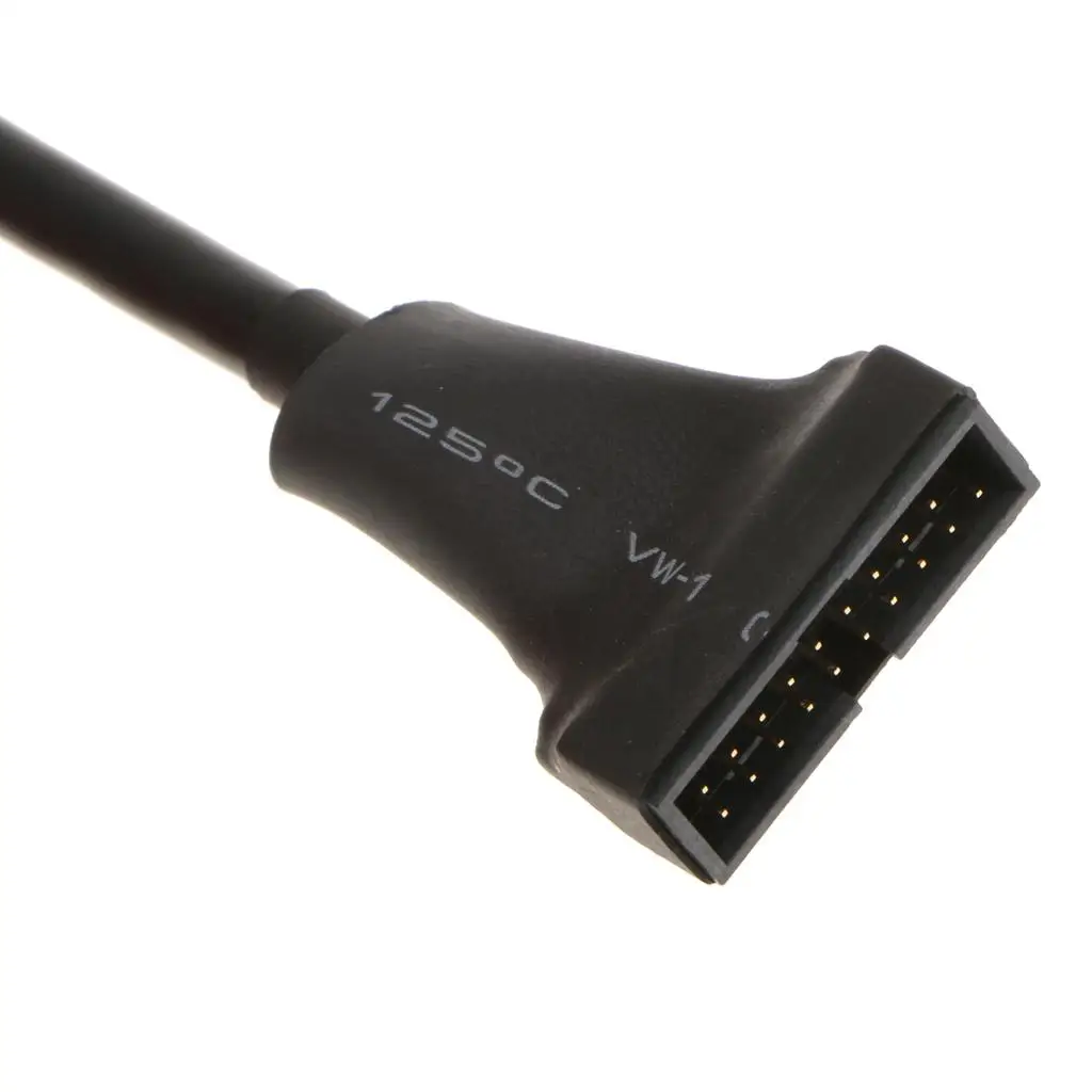 20pin USB 3.0 Y Splitter Double USB Multiport Charger Oxygen Free Copper Adapter Cable for Server Motherboard