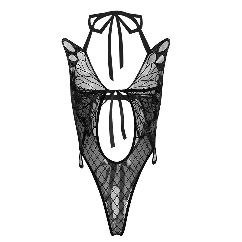 Sexy Lingerie Hot Lace Bodysuit Hollow Out Bodysuit Mesh Underwear Lenceria Erotic Mujer Sexi Costumes Body Suits Exotic Costume