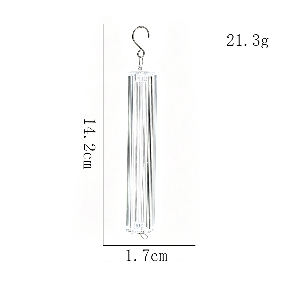 Striped Crystal Hanging Tube Prism Pendant Wedding Ceiling Decor Light Refraction Ornament for Event Party Styling Decorator