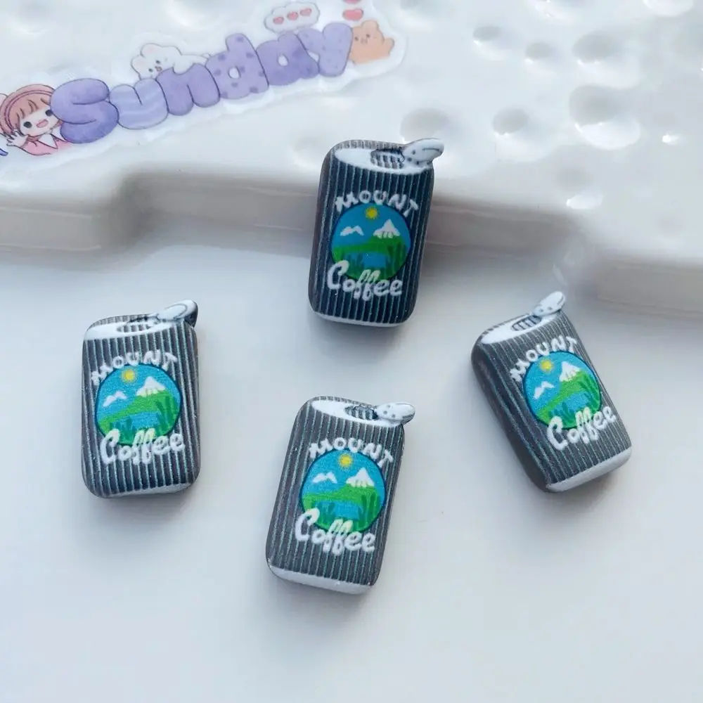 Cartoon Cartoon Resin Accessories Resin Drink Model Dollhouse Kitchen Resin Creative Miniature Milk Drink Model Dollhouse