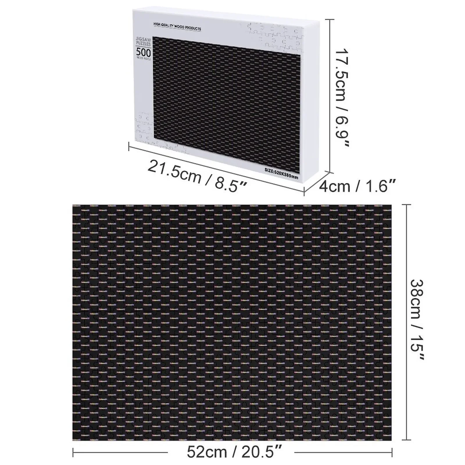 Bukowski Rainbow Jigsaw Puzzle Presente de madeira personalizado Quebra-cabeça de presentes infantis personalizados