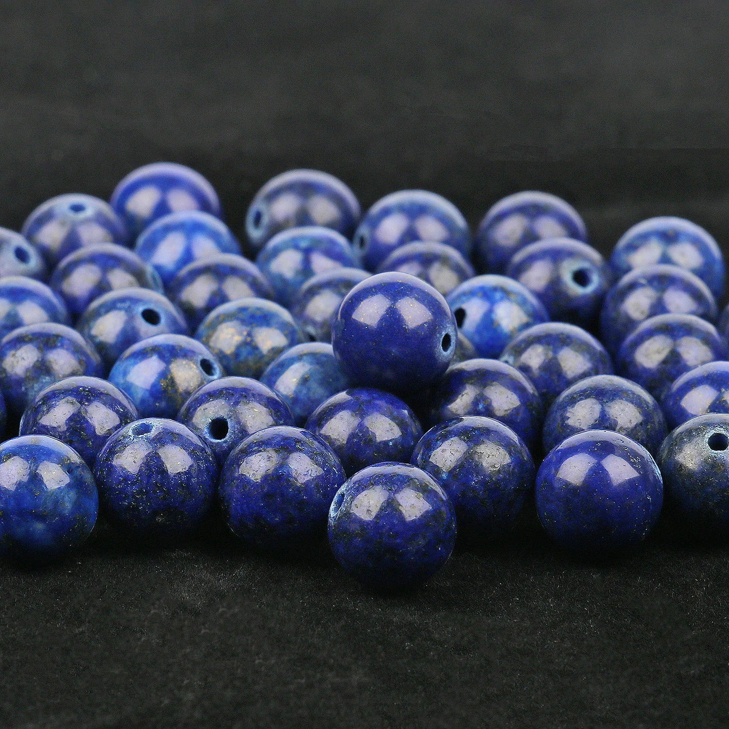 Großhandel Lapislazuli-Steinperlen 4mm 6mm 8mm 10mm 12mm Runde Lose Perlen für Schmuckherstellung DIY Armband-Zubehör – Detail 3