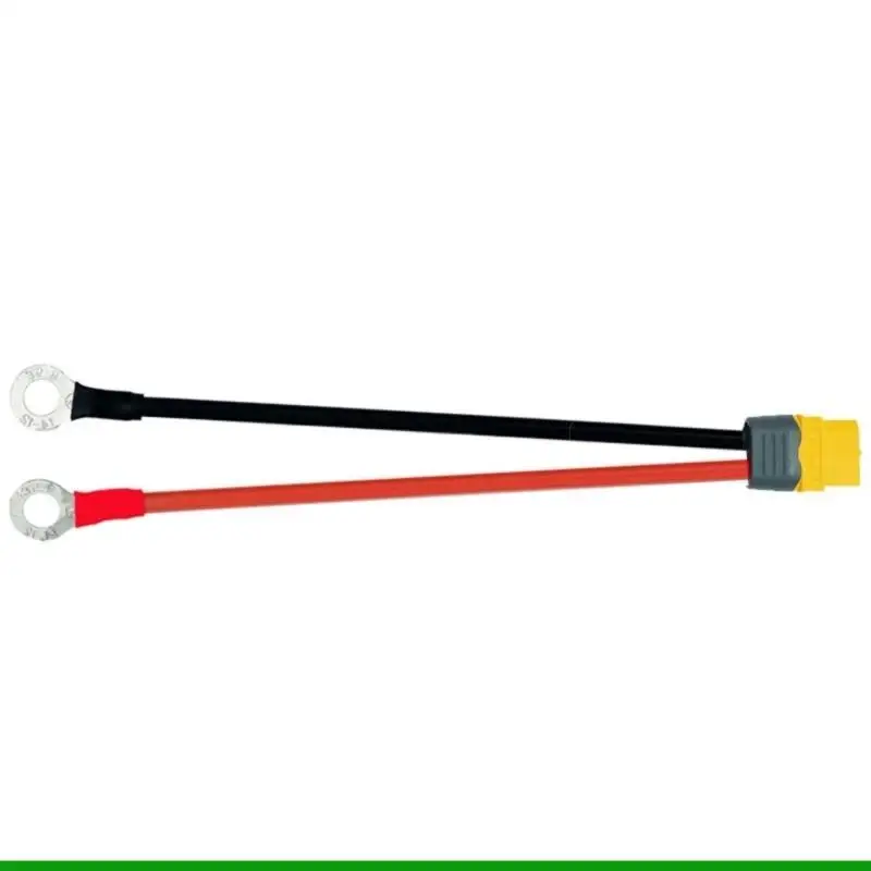 U55C XT60 to O Rings Terminal Cable 12AWG XT60 Extension Cord for LiBattery Solar Portable Power Stations Secure Connection