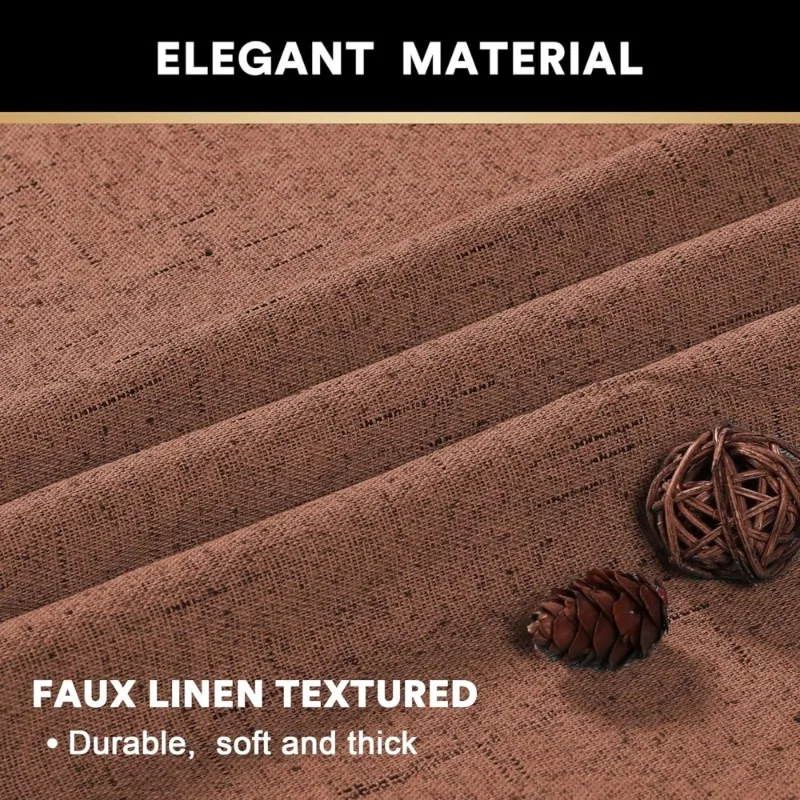 遮光カーテン 長さ108インチ 断熱 遮光 ドレープ ホワイトライナー付き グロメット付き 高級装飾 リビングルーム用