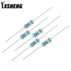 20PCS 1W Metal Film Resistor 1% 1R~1M 15 100 220 470 ohm 15R 100R 220R 470R 1K 100K 510KΩ