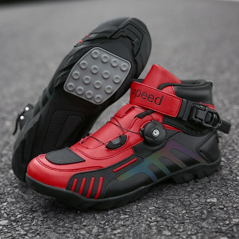 

New Motorcycle Protective Shoes Men's and Women's Four Seasons Off-Road Racing Booties Motorcycle Travel Equipment