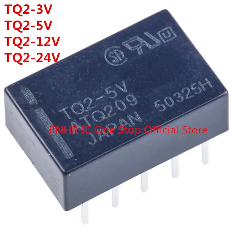 New, 5PCS TQ2-3V TQ2-5V TQ2-12V TQ2-24V relay, Double Knife Double Throw Conversion