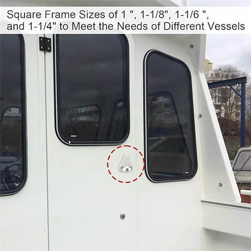 

A45F-4 Sets Of Door Latch Replacement Kits Yacht RV Kayak Door Buckle RV Door Buckle Suitable For Left And Right Hinged Doors Du