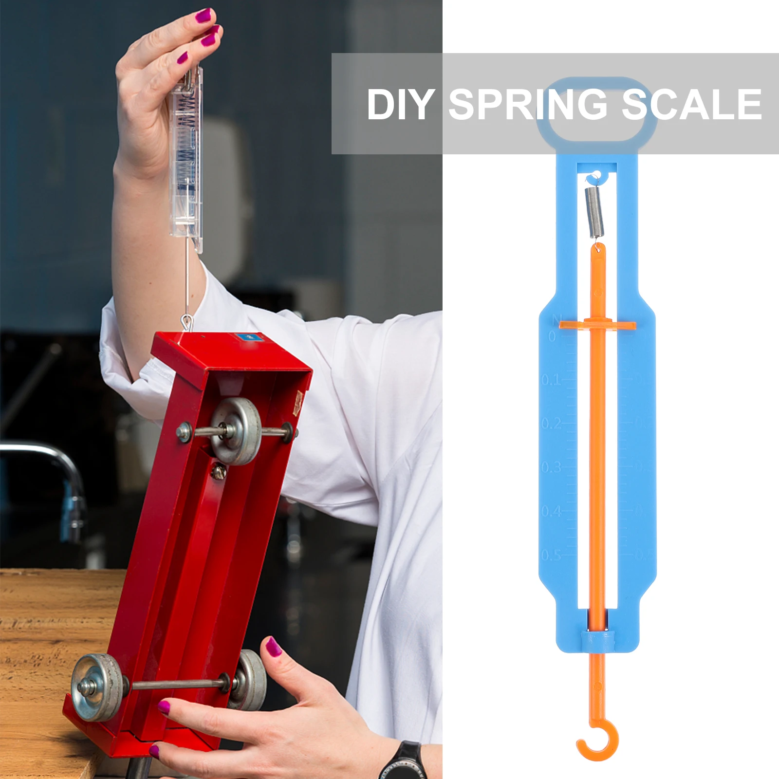 

Spring Scale For Kids Educational Science Learning Tool Classroom Teaching Aid 4Pcs