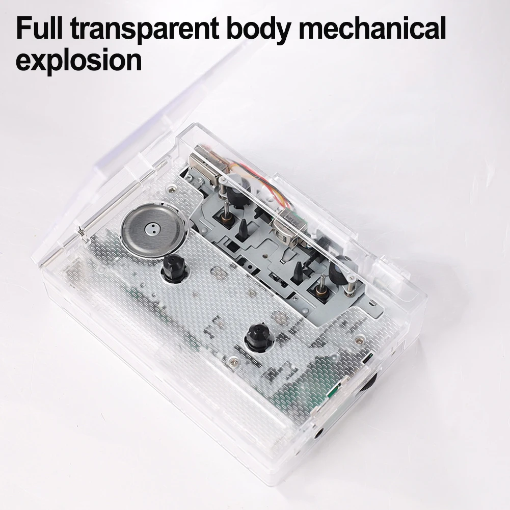 Compact Cassette Player USB for Tape Digitization to For MP3 Format Fast FF RW Buttons and Radio Tuner Built-in