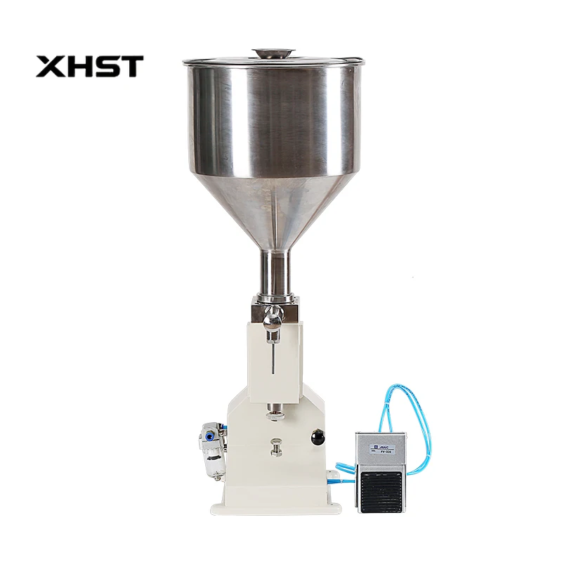 

A02 5-50ml A02 Full Pneumatic Small Scale Pedal Paste Filling Machine For Cream