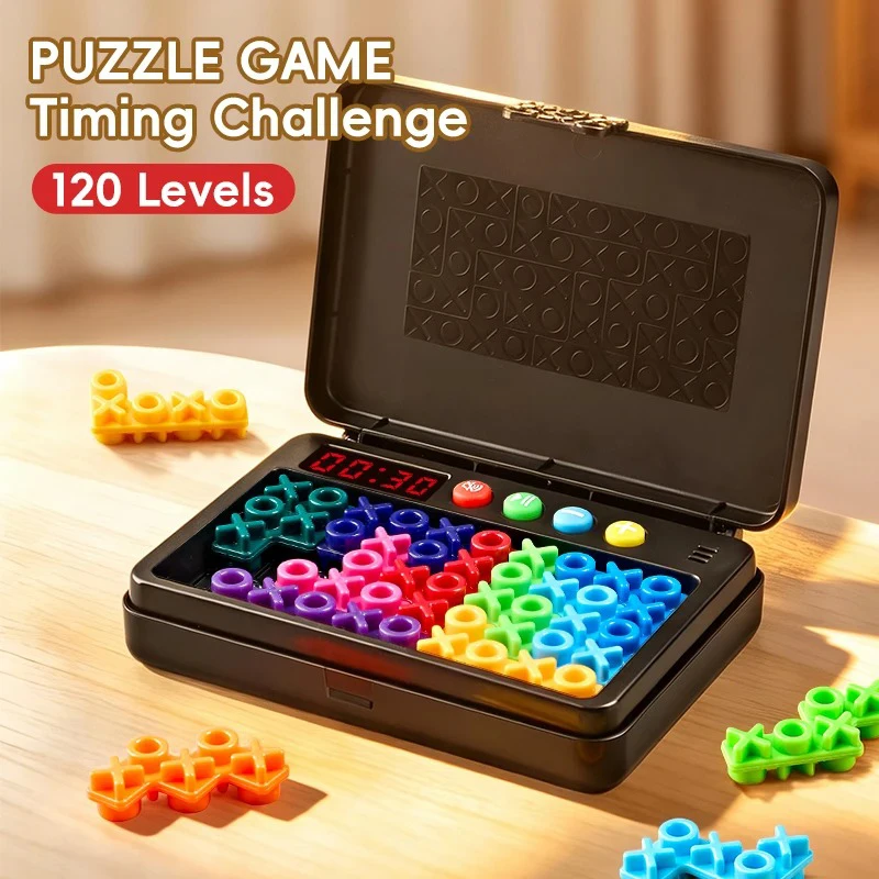 KNYYSECQ Smart XO Puzzle Children's Puzzle Toy Logic Thinking Challenge Toy Parent Child Interactive Game Early Education Gift view 2