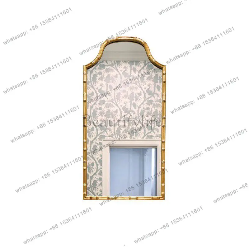 American bathroom mirror custom bamboo French fireplace decorative bathroom vanity mirror
