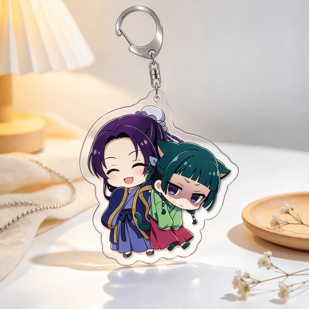 for The Apothecary Diaries Anime New Peripheral Gyokuyo Jinshi Maomao Gao Shun Acrylic Keychain Cute Backpack Pendant Fans Gift - view 2