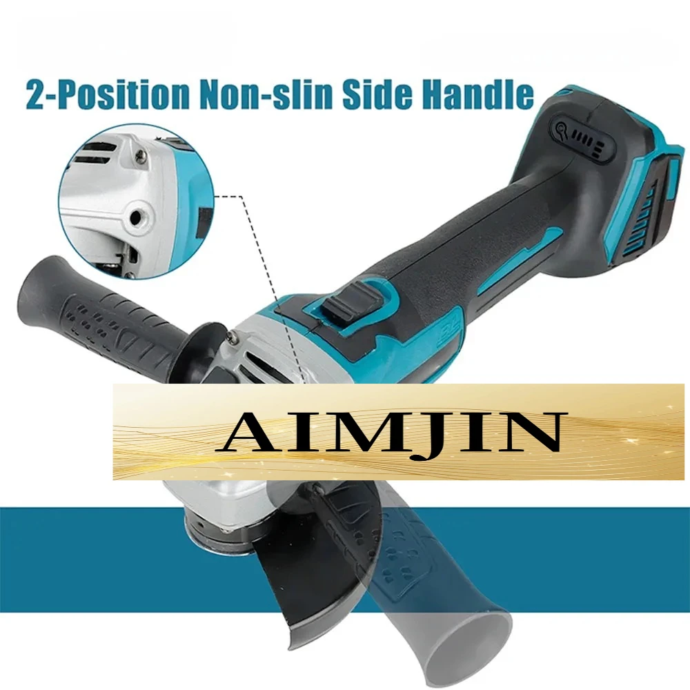 

FOR Makita 18V Brushless Electric Angle Grinder DGA402 Rechargeable Cutting Polishing Machine for Battery Compatible Accessories