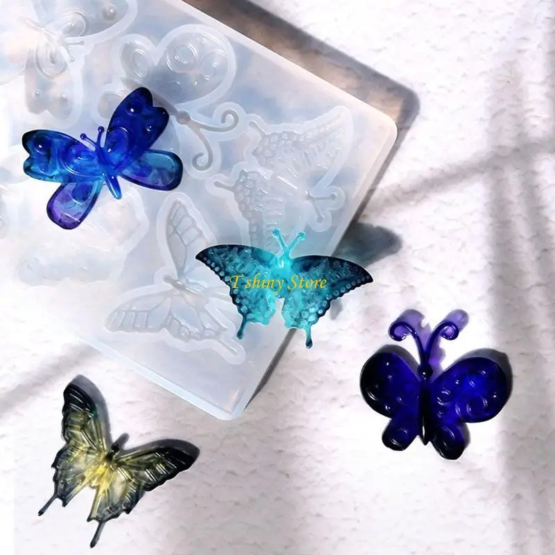 N58F Earring Silicone Mold Keychain Resin Mold Jewelry Casting Mold DIY Brooch Mold