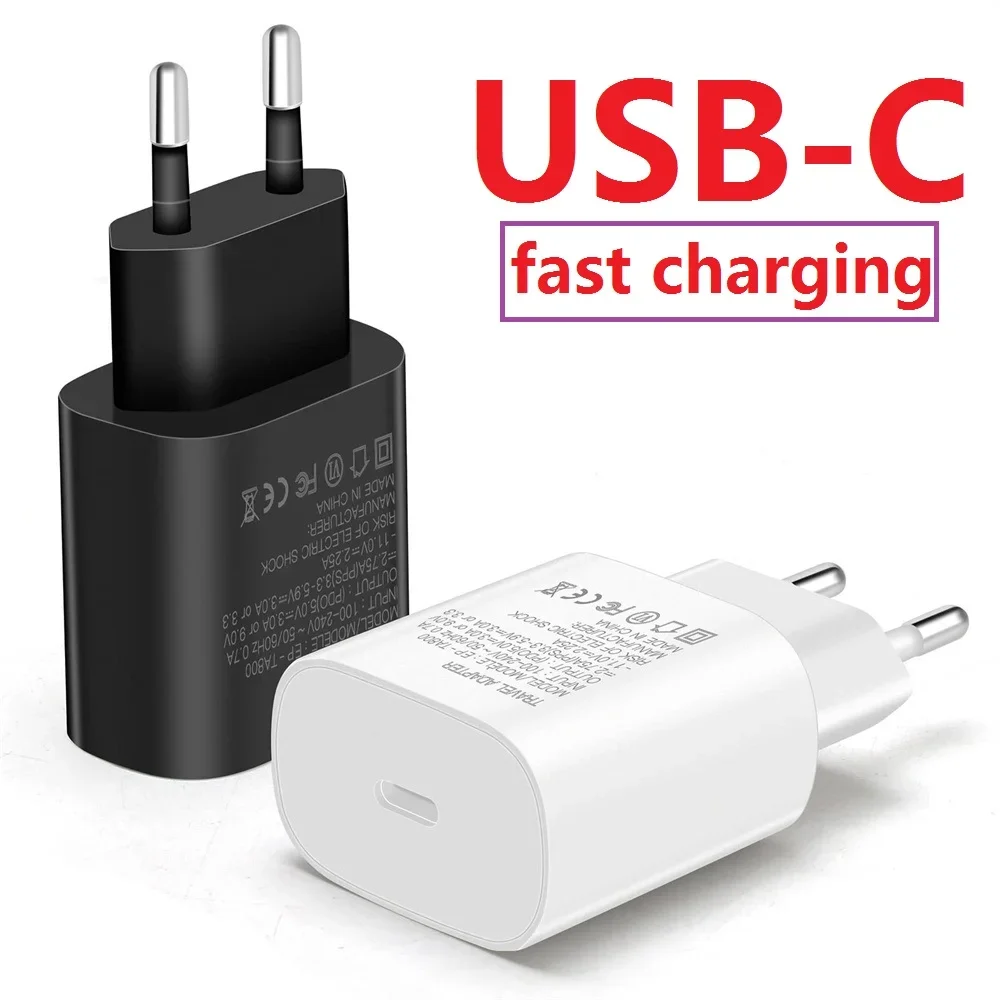 10pcs Fast Quick Charging 18W PD USB C Wall Charger Type c Chargers For IPhone 13 14 15 16 S20 S21 S22 S23 S24 Note 10 htc lg