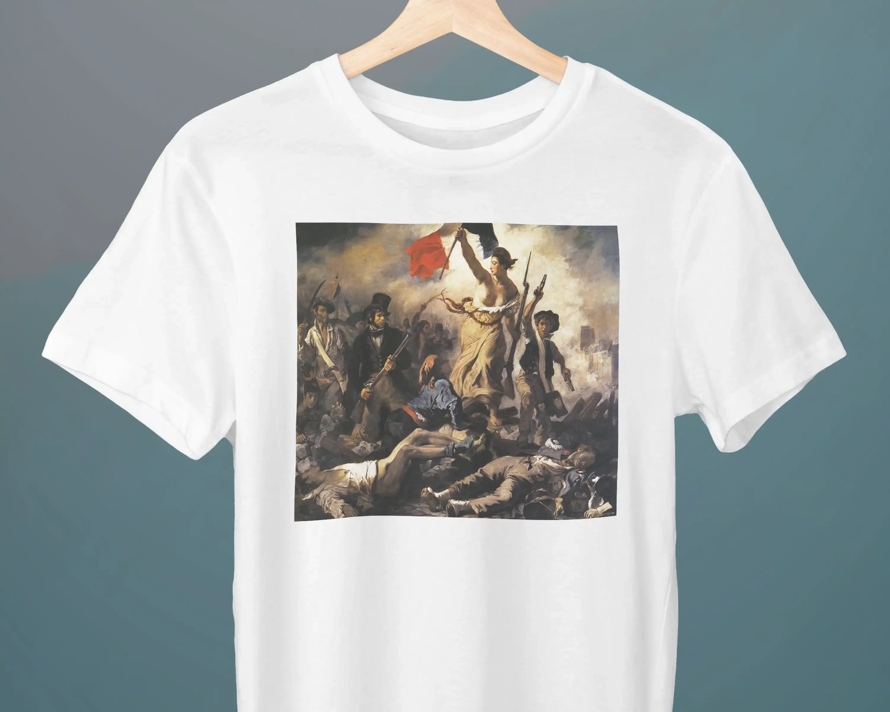 Liberty Leading the People Eugene Delacroix Unisex T-shirt