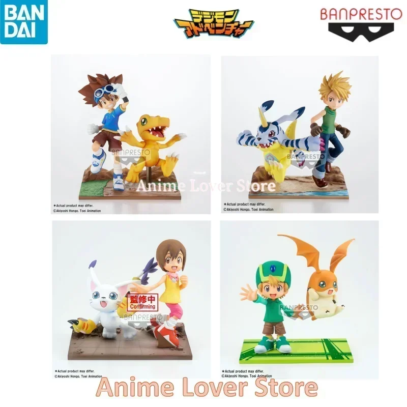 In Stock Bandai Original Digimon Adventure DXF Agumon Yagami Taichi Yamato Tailmon Patamon Anime Figures Toys for Kids Gift