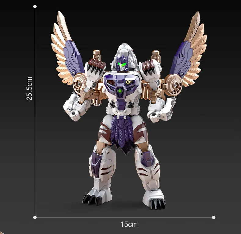 ของเล่นโมเดลแอ็คชั่นฟิกเกอร์ ลี่เจียง ไทเกอร์ฮอว์ก ทูฟอร์มส์ บีดับเบิลยู แปลงร่างได้ ขนาด 25.5 ซม. ของสะสม