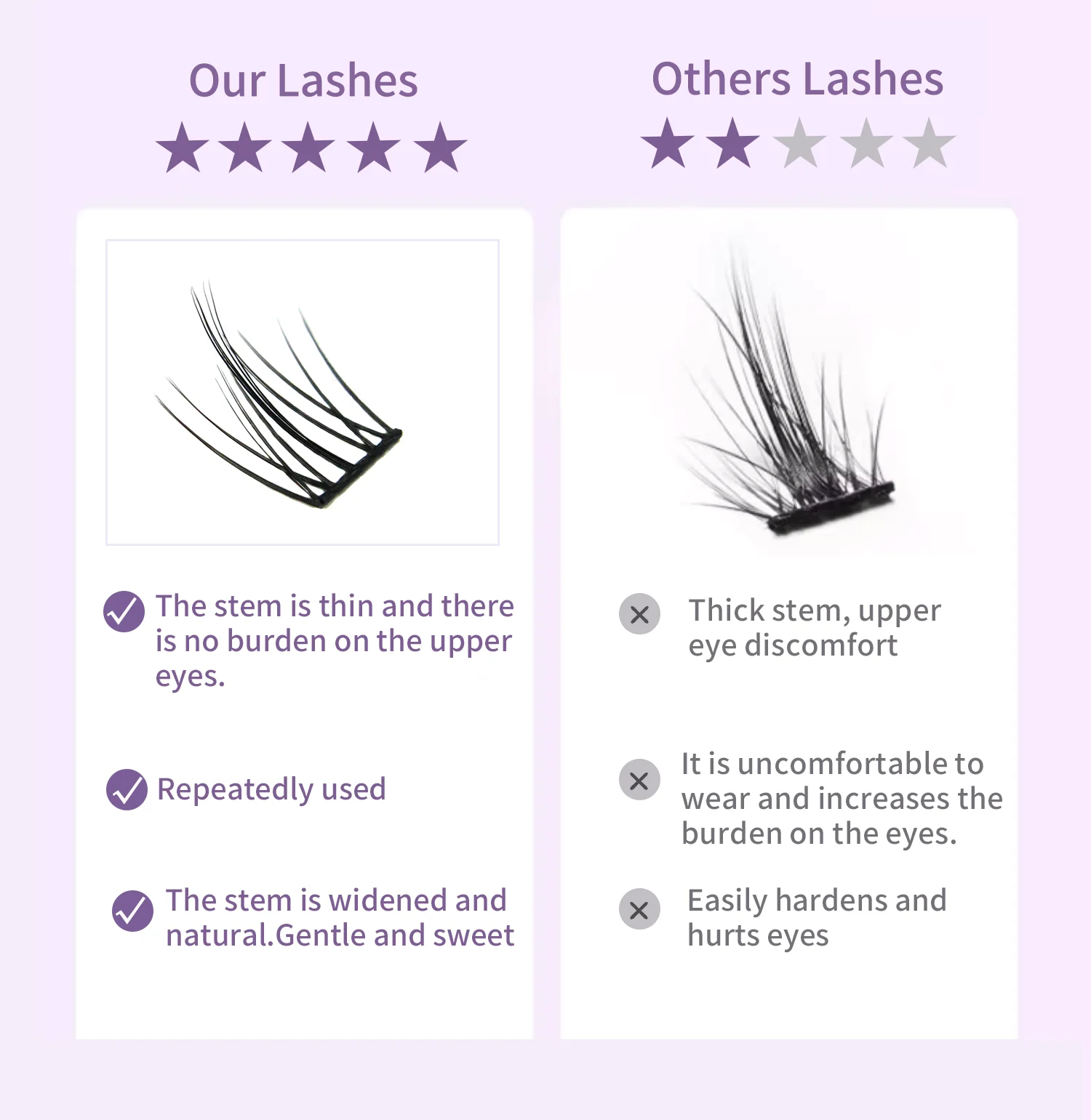 Clusters Segmented False Eyelash Extension DIY at home Natural Soft faux Mink Eyelashes Individual Makeup Eyelashes