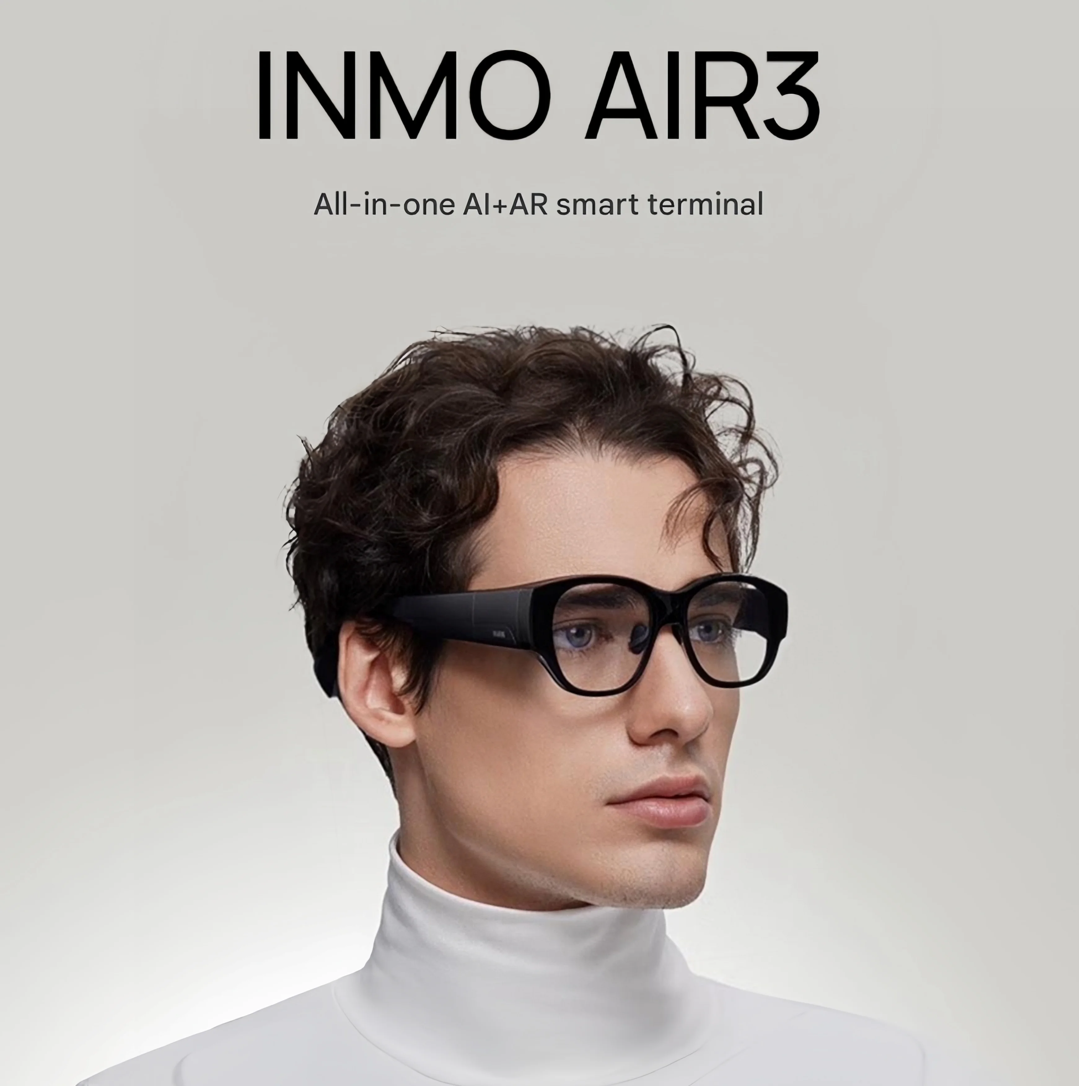 2025 INMO AIR 3 AR VR AI نظارات الواقع المعزز 16MP كاميرا 8 النواة دعم GPT Deepseek 1080P نظارات الشاشة