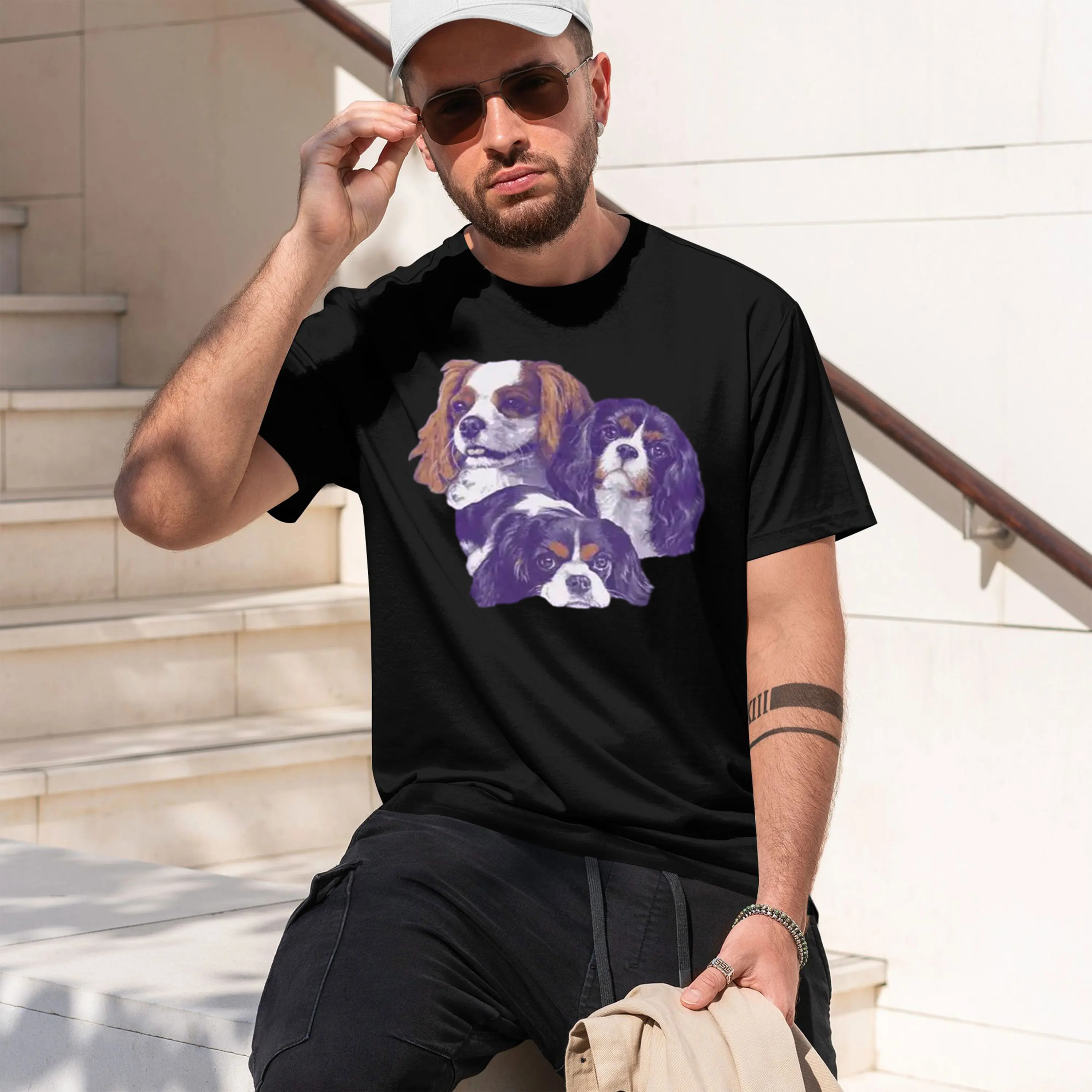 Death Is Certain Funny Caver King Spaniel T-Shirt Fitness Tight Mens T Shirt Leisure Fashionable Tshirts 2026 New Model Men’s Sh